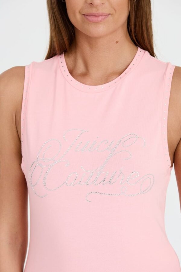JUICY COUTURE Różowy damski top Blaine Juicy Script