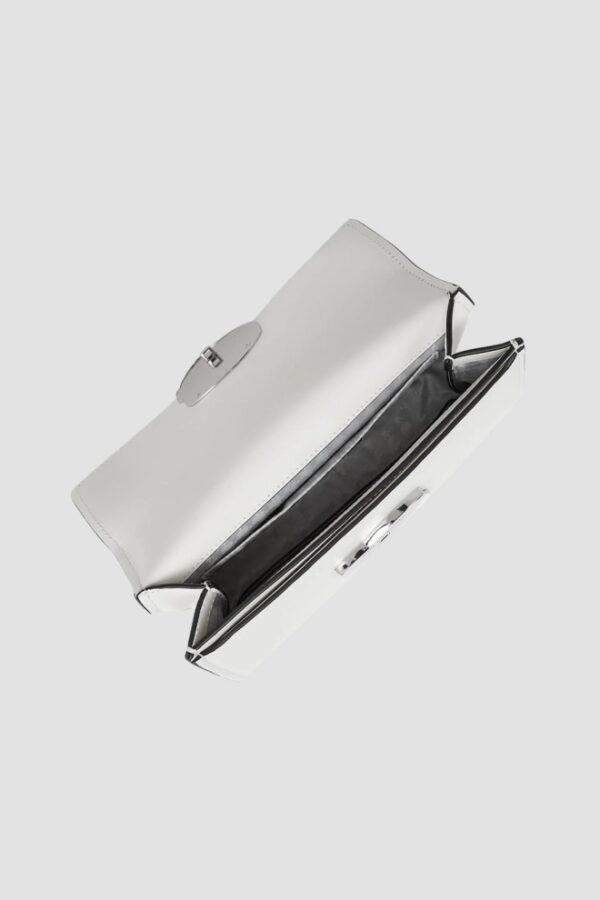 KARL LAGERFELD Biała torebka K/ikonik 2.0 Leather