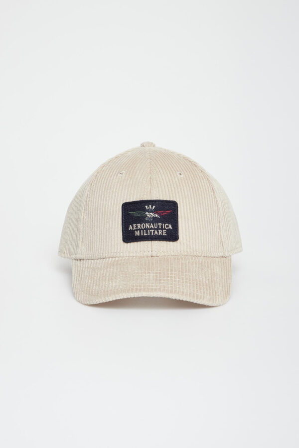 bba2877e70e3a7f6a49d5d9193d1401d7cf1c56c Czapka z daszkiem męska sztruksowa AERONAUTICA MILITARE
