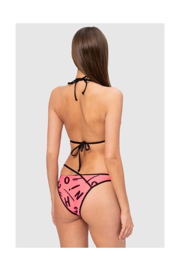 bbe5a8c9d9c45bc12f2716a1a0f5f1ea72c9cc8f MOSCHINO Różowy dół od bikini w litery