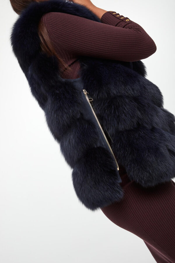 bbe97d2528478af00f17386ae43733bf2d009af8 Kamizelka damska futrzana z lisa SUPREMA