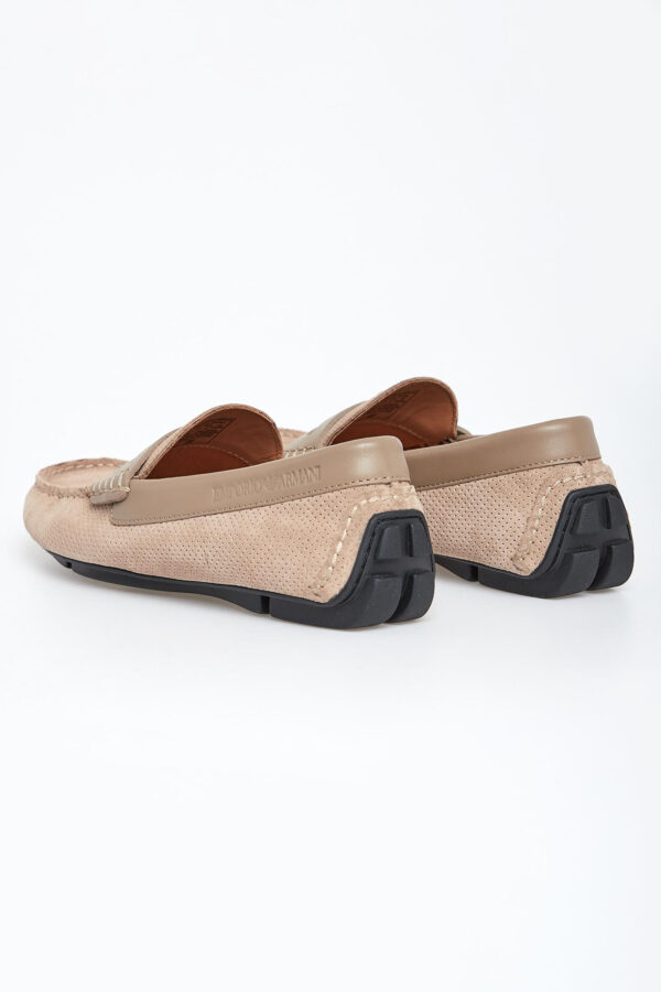 bbfd02ffe4a251b0065618f5ea1fa7d049ae0a9c Mokasyny męskie zamszowe EMPORIO ARMANI