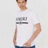 AMIRI T-shirt męski biały z podkreślonym logo