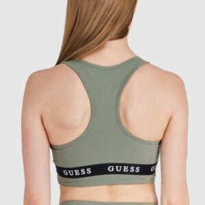 bc6ad6646377906782385063e70d7e0b82c6d3ee GUESS Zielony top sportowy damski z logo