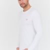 GUESS Biały męski longsleeve Core Tee