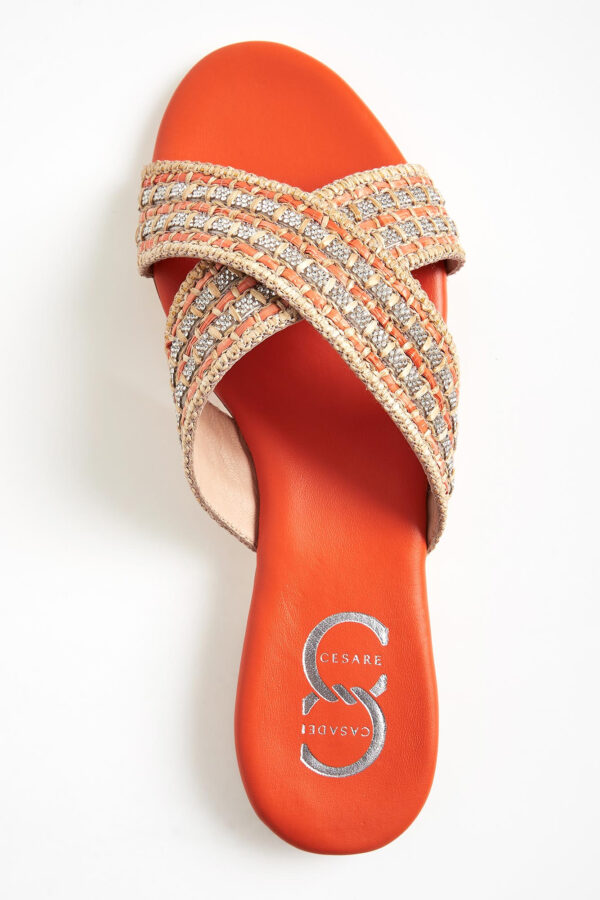 bcc8bc1df5809d4a513891d7c4a9ef4a43a6f5ae Klapki damskie skórzane CESARE CASADEI