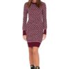 GUESS Bordowa damska sukienka