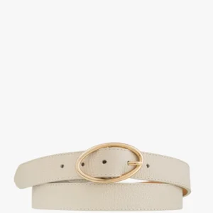 Kremowy pasek damski