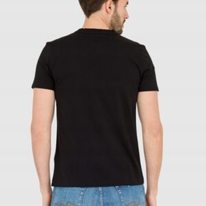 LA MARTINA Czarny męski t-shirt Regular Fit