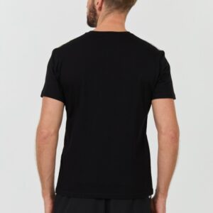 EMPORIO ARMANI Czarny męski t-shirt bande logo