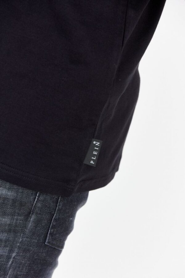 PHILIPP PLEIN Czarny t-shirt męski z logo