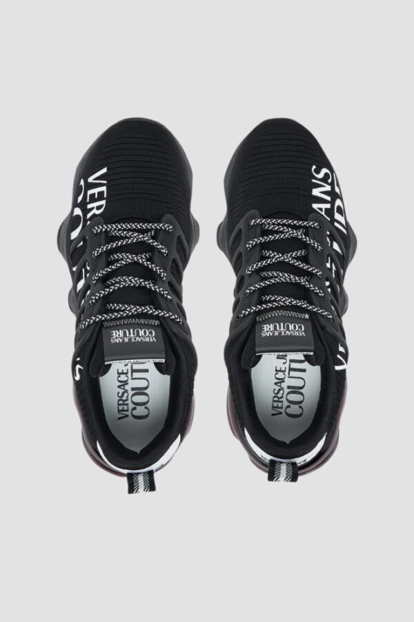 VERSACE JEANS COUTURE Czarne sneareksy męskie Fondo Nomo Dis. 13
