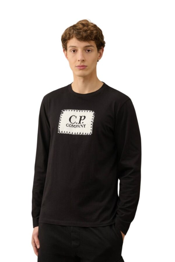 C.P. COMPANY Czarny męski longsleeve