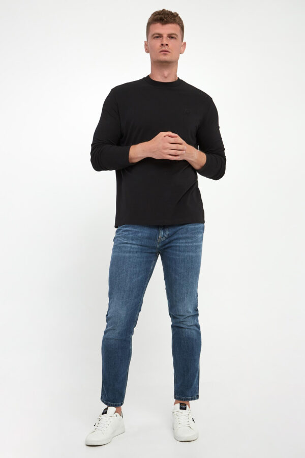 bebffa454f09ce156542afb1f90acfcfcb26d74a Longsleeve męski z logo KARL LAGERFELD