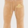 JUICY COUTURE Beżowe damskie spodnie Arched Metallic Layla