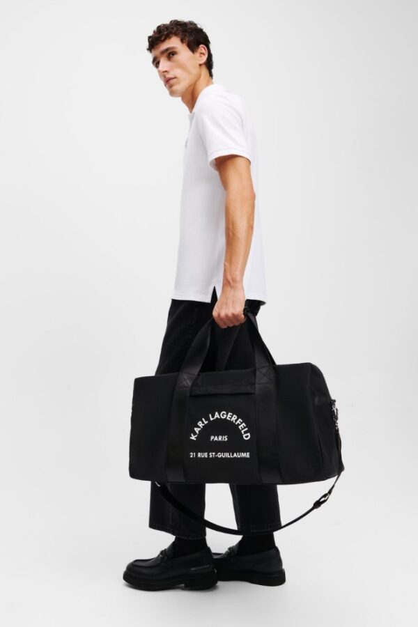 KARL LAGERFELD Сzarna torba podróżna K/rsg Nylon