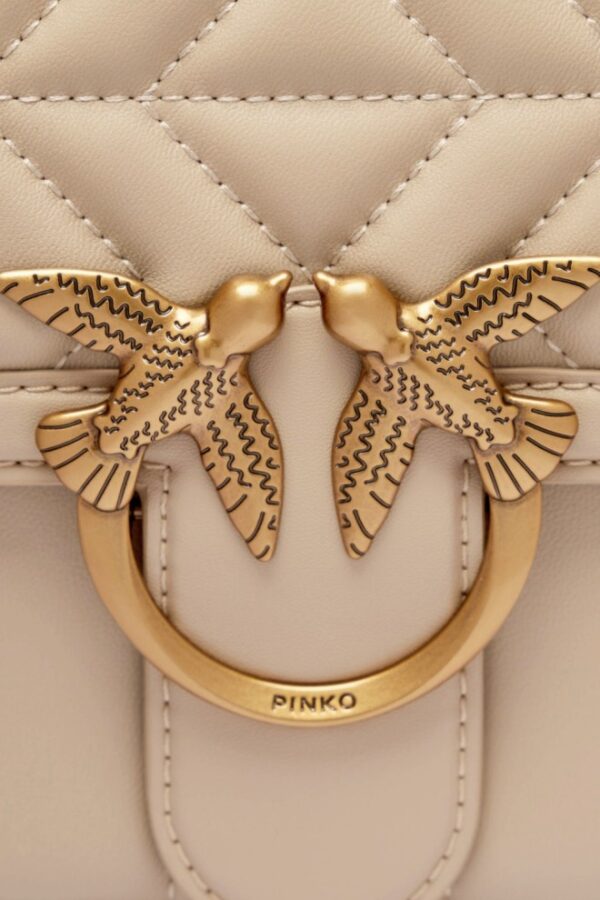 PINKO Beżowa torebka Love One Classic DC