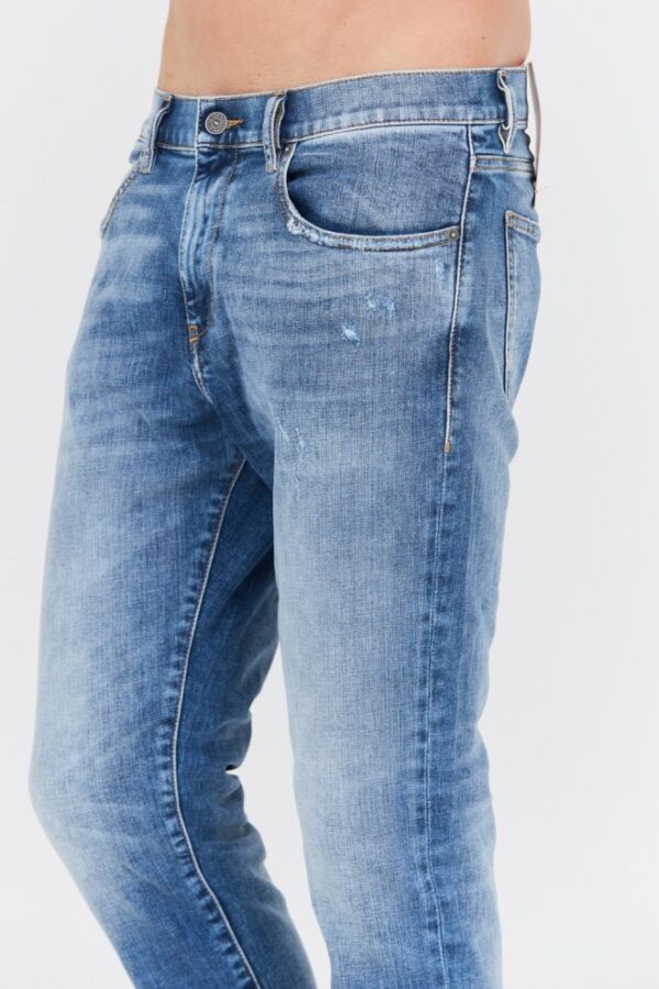 DIESEL Niebieskie męskie jeansy D-Struktslim