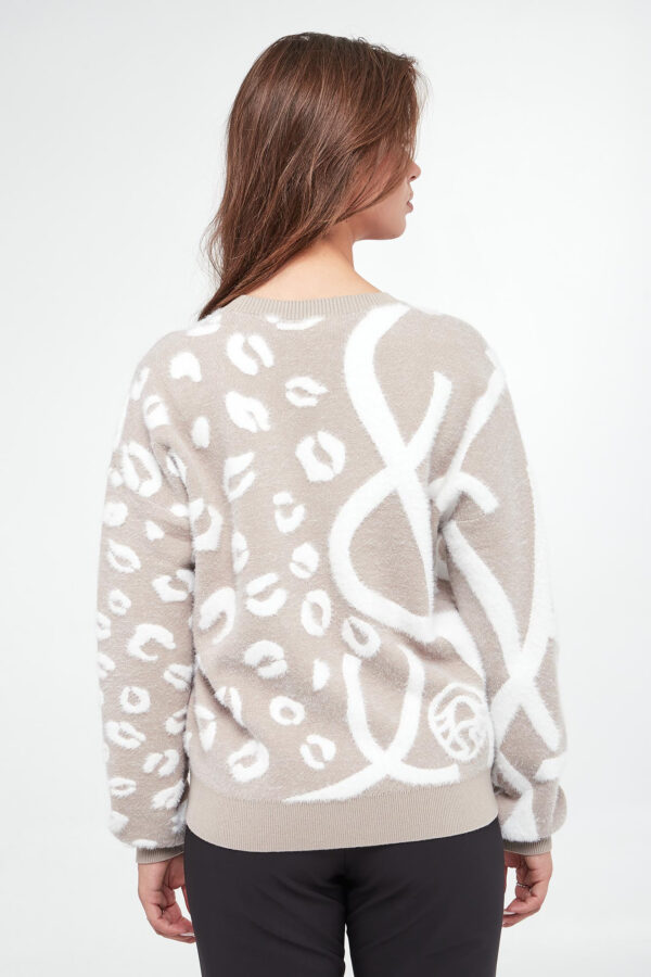 Sweter damski ze zwierzęcym wzorem SPORTA