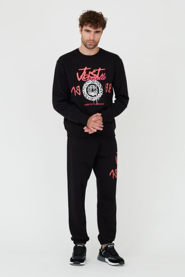 JUST CAVALLI Czarna męska bluza R 1998 Dripp