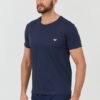 EMPORIO ARMANI Granatowy męski t-shirt basique