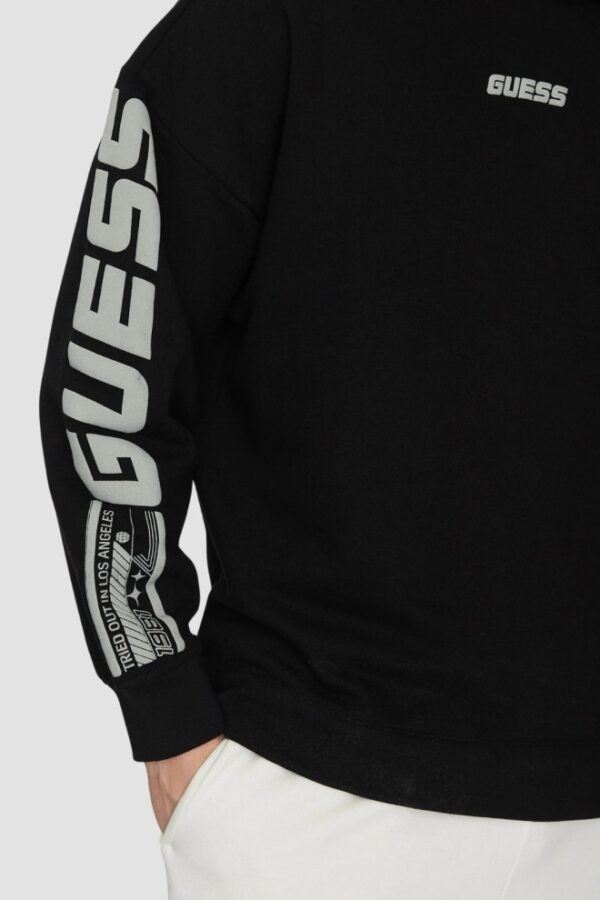 c1e6e99ef042af91868e3f20c154460c0674fbfa GUESS Czarna bluza męska Dalim Over