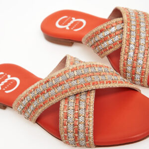 Klapki damskie skórzane CESARE CASADEI