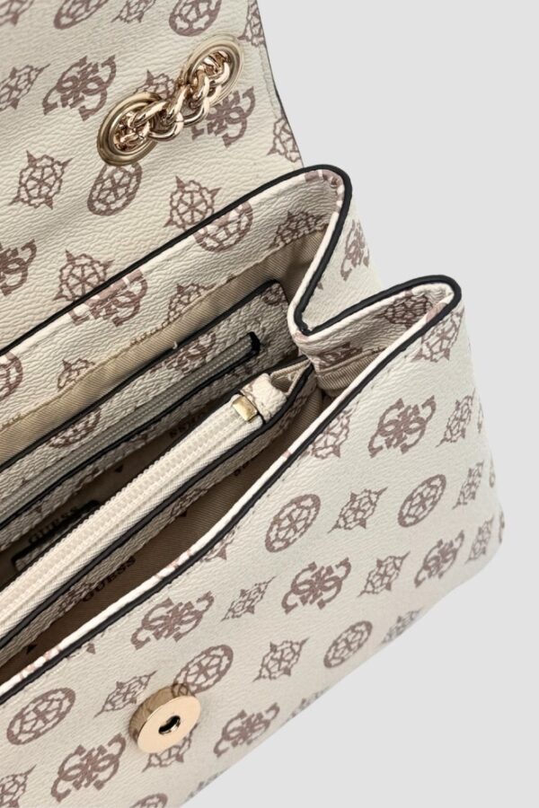 GUESS Beżowa kopertówka damska Daryna