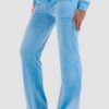 JUICY COUTURE Błękitne damskie spodnie dresowe Del Ray Pocketed Pant