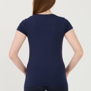 EA7 Granatowy damski t-shirt