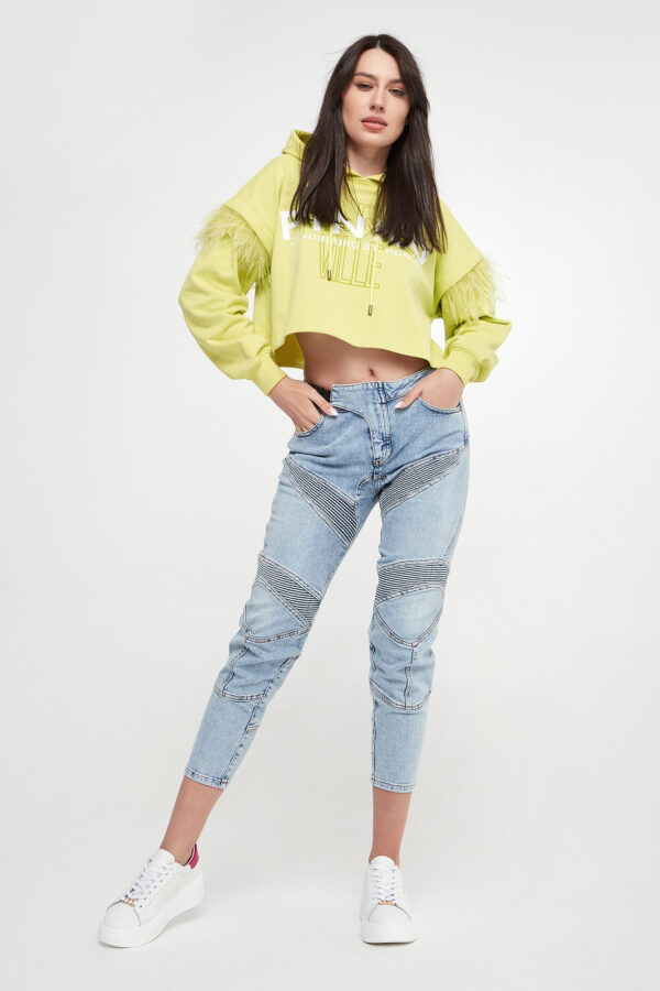 Bluza damska z piórami Avigliana PINKO