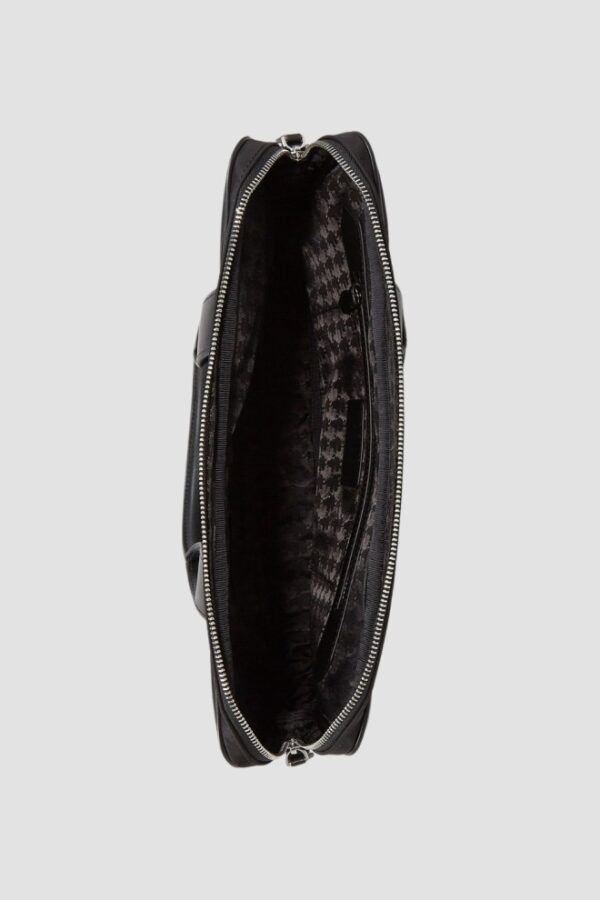 KARL LAGERFELD Czarna aktówka Ikon Neop