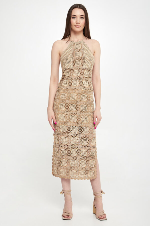 Komplet damski dziergany top + spódnica TWINSET