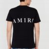 AMIRI T-shirt męski czarny z logo na plecach
