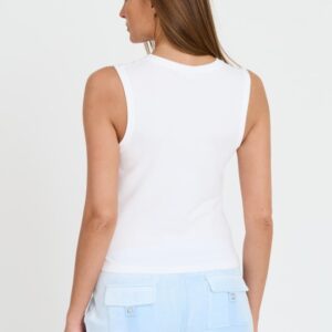 JUICY COUTURE Biały damski top Juicy As Hell Tank