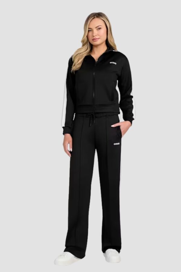 GUESS Czarna damska bluza z lampasami Yarrow