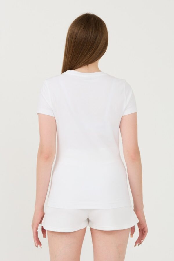 GUESS Biały damski t-shirt Script