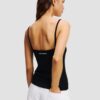 KARL LAGERFELD Сzarny damski top Ikon Patch Tank Top