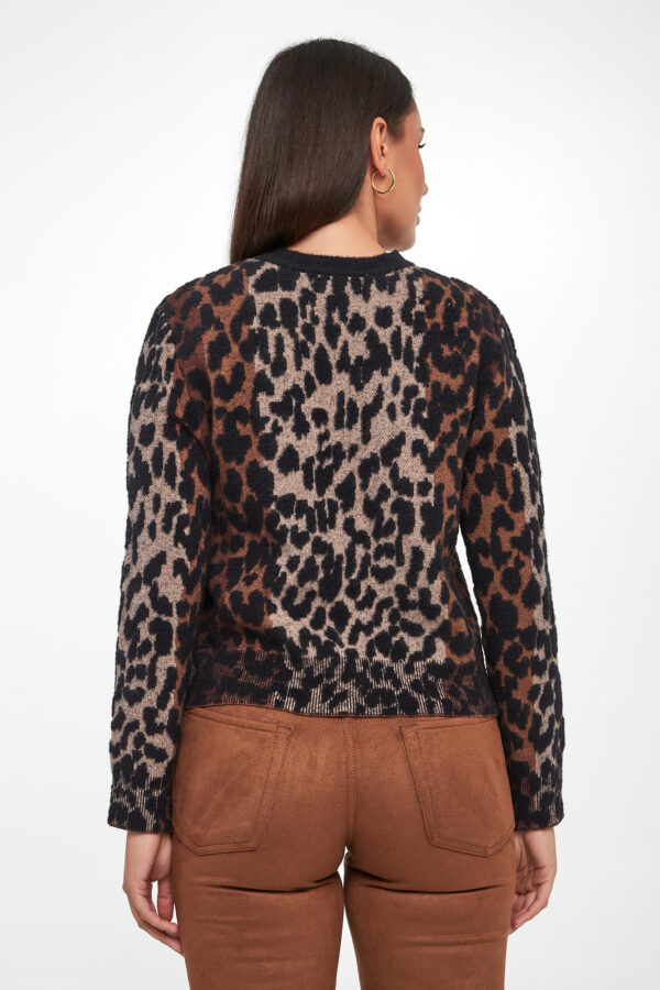 Sweter damski w panterkę DKNY