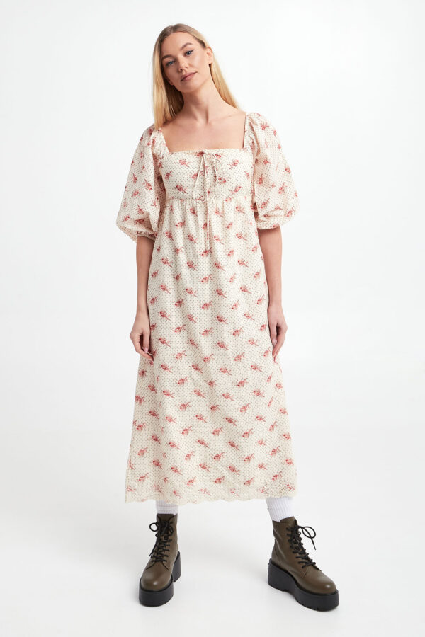 c60ec904e258d9c5c7c8fc30705ca678de92ee75 Sukienka w kwiaty NOTES DU NORD