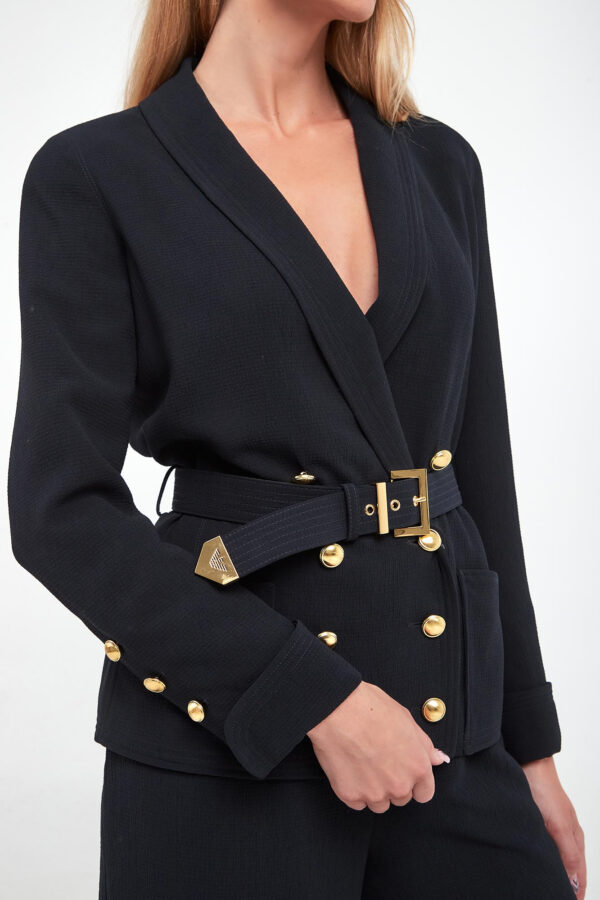 c6d91fa4bea56ad2e58f4c7794d4a6cb00b3bf4d Marynarka damska EMPORIO ARMANI