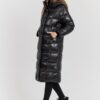 c6e3b11af5b41fab7413040c29e63c353211c96f HETREGO Czarny damski płaszcz puchowy Tara Woman Oversized Quilted Coat, Rozmiar 42 EU - 46 IT