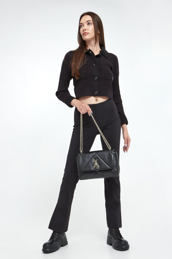 c724ad6a53aa3b496470e9686d42c85f4312d150 Kardigan damski Masquerade PINKO