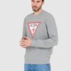 GUESS Szara męska bluza slim fit