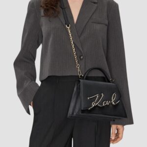 c8391565d023b7b59508418797819400820fc556 KARL LAGERFELD Czarna torebka K/signature 2.0