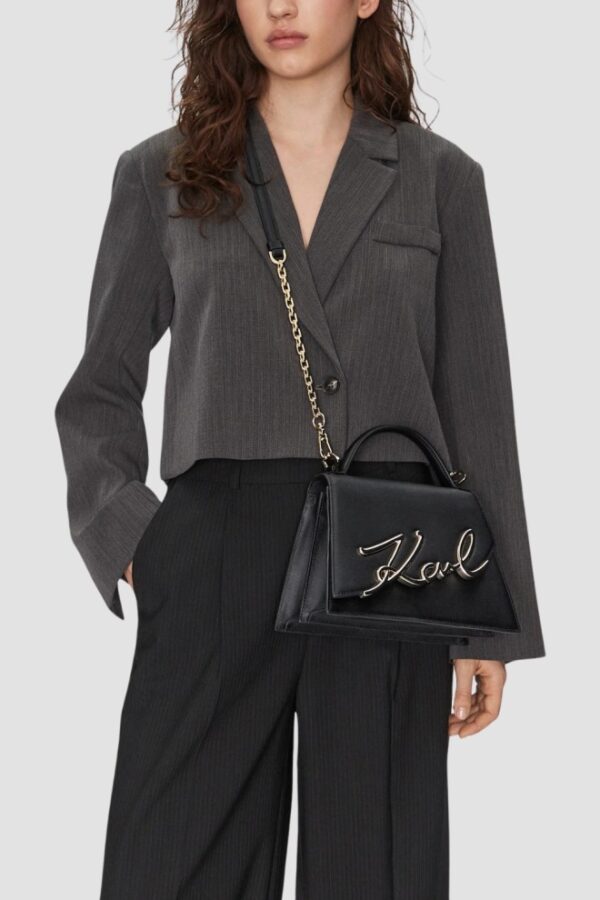 KARL LAGERFELD Czarna torebka K/signature 2.0