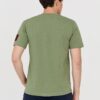 AERONAUTICA MILITARE Zielony bawełniany t-shirt męski