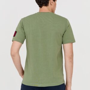 c846e3d9734139e42e4f2cacb2515fd14a0cb7b9 AERONAUTICA MILITARE Zielony bawełniany t-shirt męski