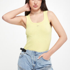 Top damski prążkowany Calcolatore PINKO