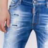 c933999fa0d0bafcfa6ea2433710b4bdf5196e17 DSQUARED2 Niebieskie jeansy męskie skater jean, Rozmiar 48